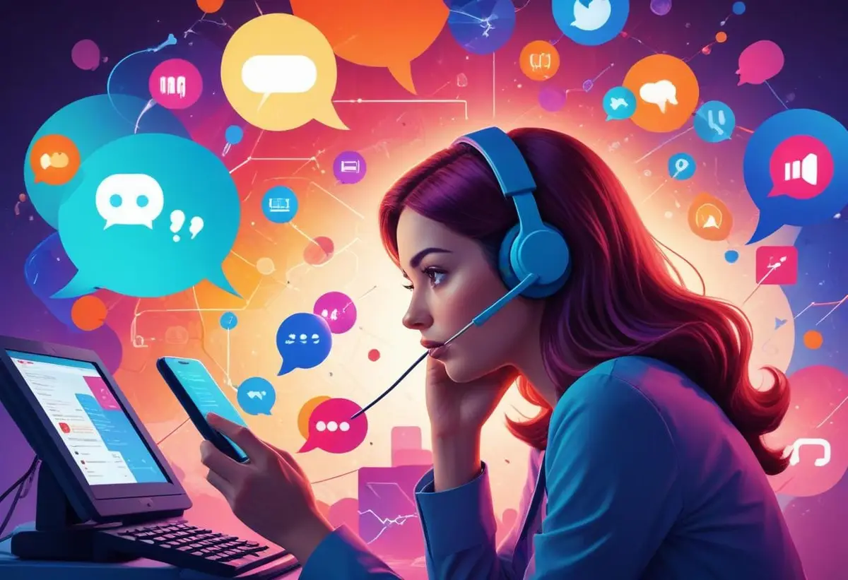 Klarna kontakt telefon illustration